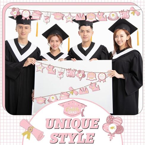 24 Pcs Graduation Ornament Graduations Decorations Wooden Grad Congrats Decorative Hanging Ornaments Graduations Tree Ornaments Pendant for College Senior Graduations Party Supplies(Black Gold) in Saudi Arabia