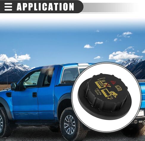 غطاء تبريد مبرد الرادياتير من موتفورتي، لسيارة فورد F-150 2012-2015، بلاستيك، أسود in Kuwait