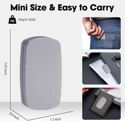 Fidget Slider EDC Gadgets Toy Oval Metal Magnetic Haptic Fidget Toys for Adults Anxiety/ADHD/Stress Relief, Gift for Boyfriend, Husband and Father (Grey) in Saudi Arabia