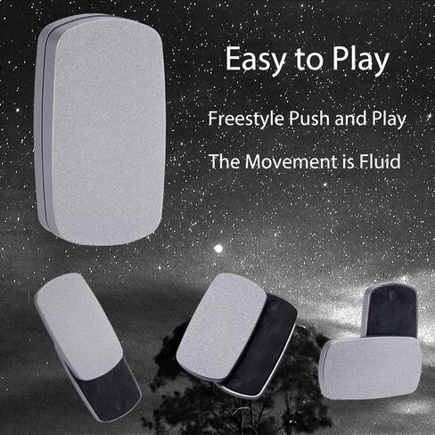 Fidget Slider EDC Gadgets Toy Oval Metal Magnetic Haptic Fidget Toys for Adults Anxiety/ADHD/Stress Relief, Gift for Boyfriend, Husband and Father (Grey) in Saudi Arabia