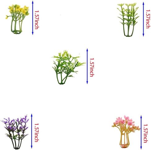 100pcs 1.57inch Mixed Color Mini Trees Model Train Scenery Architecture Flower Model Scenery with No Stands in Saudi Arabia