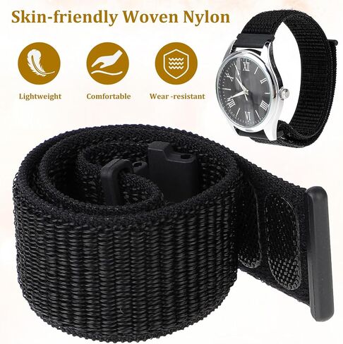 2 Pcs Adjustable Quick Release Nylon Sport Watch Bands with Hook and Loop Fastener Watch Straps for Men and Women (20mm 22mm) in Saudi Arabia