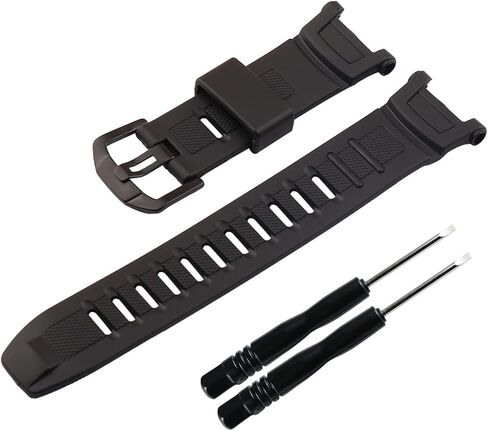 استبدال حزام الساعة المطاطي من Casio Protrek PRG-130 PRG-130-1V PRW-1500 PRW-1500-1Y PRW-1500-1V PRW-1500J-1 Pro trek حزام ساعة رياضية للرجال in Kuwait