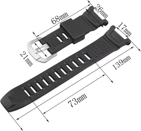Resin Rubber Watch Band Replacement Casio Protrek PRG-130 PRG-130-1V PRW-1500 PRW-1500-1Y PRW-1500-1V PRW-1500J-1 Pro trek Men's Sports Watch Strap in Saudi Arabia