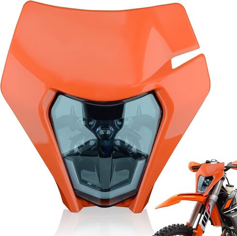 Dirt Bike Led Headlight Motorcycle 2020-2022 Enduro Headlight Kit for EXC EXCF SX SXF XC XCF XCW XCFW (Black-Dual 16) in Saudi Arabia