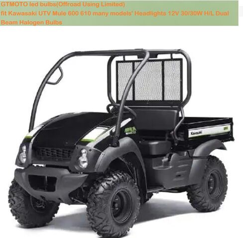 LED for Kawasaki Mule 600 610 3000 3010 Headlights, 92069-1080/92069-0012 Bulbs 12V 30/30W P15D / H6M, Powerful Bright White KFX 400 450R ATV UTV LED Lights, 2-Pack in Saudi Arabia