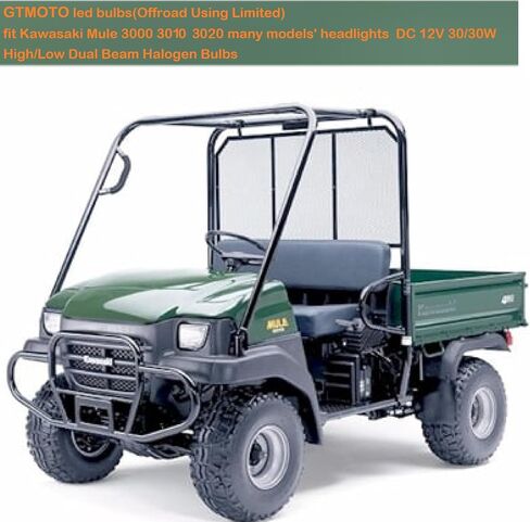LED for Kawasaki Mule 600 610 3000 3010 Headlights, 92069-1080/92069-0012 Bulbs 12V 30/30W P15D / H6M, Powerful Bright White KFX 400 450R ATV UTV LED Lights, 2-Pack in Saudi Arabia