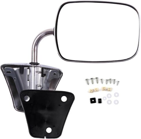 مرآة سحب SCITOO مناسبة لسيارة Chevy/لجانب سائق شاحنة GMC أو جانب الركاب، مرآة جانبية بديلة من الفولاذ المقاوم للصدأ قابلة للطي يدويًا in Kuwait