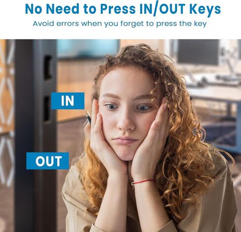 ساعة الوقت - ساعات زمنية ببصمة الإصبع للموظفين، حساب تلقائي لساعات العمل في الأعمال الصغيرة، ساعة بيومترية مستقلة في الجهاز للموظفين الذين لديهم 5 بطاقات RFID (0 رسوم شهرية) in Kuwait