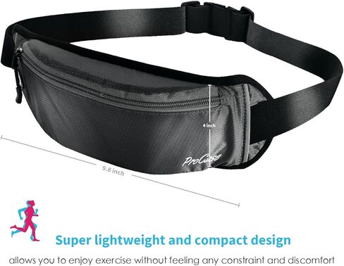 Running Belt Waist Pack, Sports Runner Bag Pouch Adjustable Fanny Pack for iPhone and Other Smartphones, Sweatproof Workout Waist Bag for Men Women Hiking Fitness Jogging in Saudi Arabia