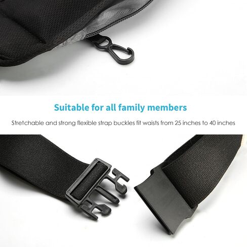 Running Belt Waist Pack, Sports Runner Bag Pouch Adjustable Fanny Pack for iPhone and Other Smartphones, Sweatproof Workout Waist Bag for Men Women Hiking Fitness Jogging in Saudi Arabia
