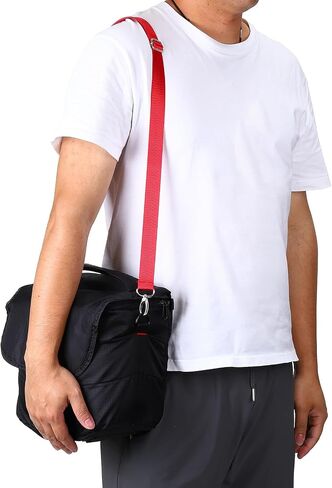 PATIKIL Shoulder Strap, Nylon Adjustable Replacement Strap with Metal Swivel Hooks for Laptop Bag in Saudi Arabia