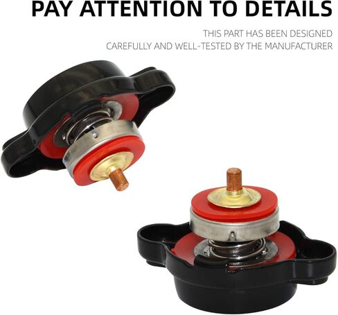 غطاء مشعاع عالي الضغط 1.8 بار من Sikawai مع مقياس درجة الحرارة يناسب Hon-daa Yama-ha Kawas-aki Su-zuki Po-lariss Ran-ger Husqvarna للدراجات النارية والدراجات الترابية KTM ATV موديلات 25.6psi in Kuwait