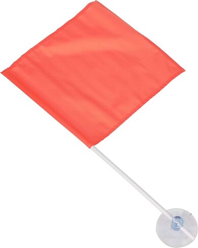 Seachoice Nylon Skier Down Flag w/Suction Cup, 24 in. Pole, Conforms to State Laws in AZ, CA, CO, ID, MO, NE, NM, OR, TX, UT and WA in Saudi Arabia