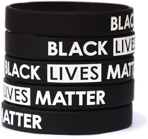 5 of BLACK LIVES MATTER Wristband Bracelets in Kuwait