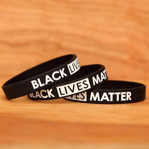 5 of BLACK LIVES MATTER Wristband Bracelets in Kuwait