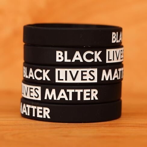 5 of BLACK LIVES MATTER Wristband Bracelets in Kuwait
