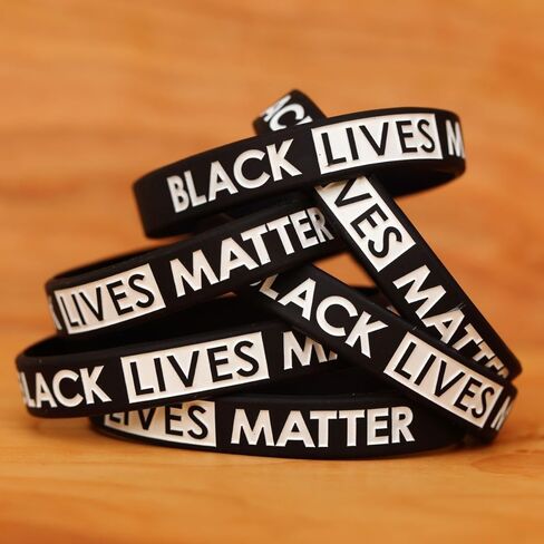 5 of BLACK LIVES MATTER Wristband Bracelets in Kuwait