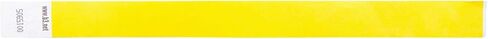 Security Wrist Bands - Waterproof & Sequentially Numbered for Events, Parties, and Admission Control | Yellow, (100/pk, Pack of 3) in Saudi Arabia
