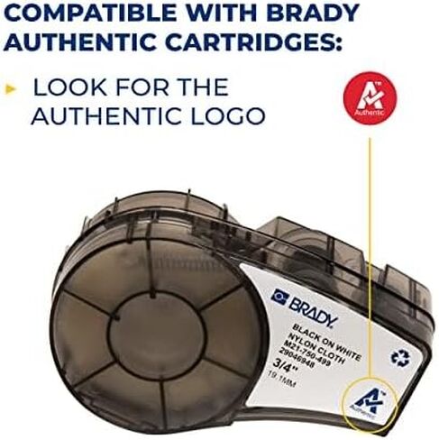 Brady M210 Portable Label Printer Bundle with B595 All-Weather Vinyl Label Roll | Create Labels for Indoor & Outdoor Use in Kuwait