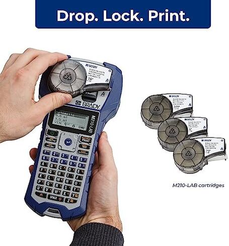 Brady M210 Portable Label Printer Bundle with B595 All-Weather Vinyl Label Roll | Create Labels for Indoor & Outdoor Use in Kuwait