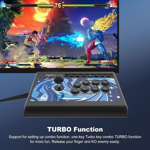 PXN 008 عصا التحكم في الألعاب PC Fight Stick USB عصا التحكم في ألعاب PS3 / PS4 / Xbox One / Xbox Series X / S / Switch / Window PC in Kuwait