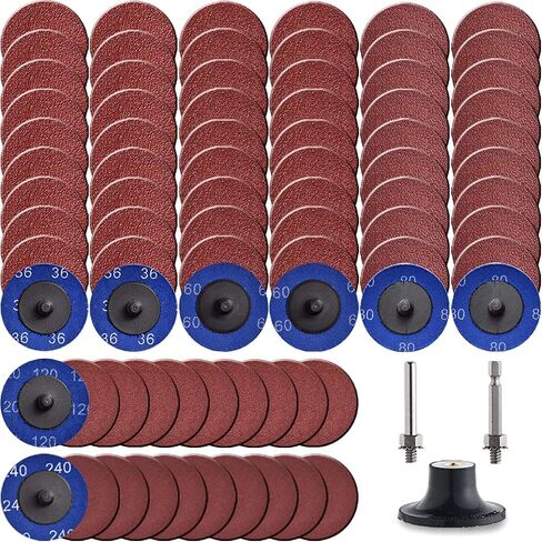 133 Pack 3 Inch Sanding Discs for Drill Polishing Die Grinder Attachment Variety Kit with 5/16" and 1/4" Shanks Sanding Pads Includes 36-3000 Grit in Saudi Arabia