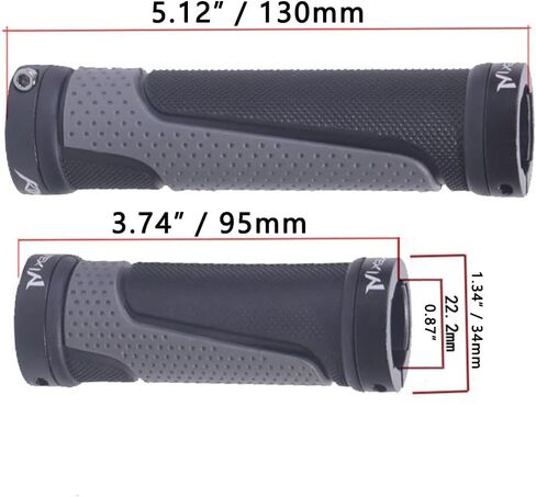 Bike Grip Shift Grip – Replacement Rotary Derailleur Grip, Anti-Slip Design, Bike Grips (95mm/130mm) for MTB/BMX Mountain Bikes, Electric Bikes and Commuter Bikes, Scooters in Saudi Arabia