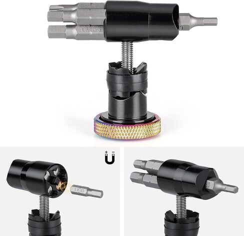 Handlebar End Plugs Multi Tools - Bar End Tool Includes Chain Tool, TORX T25, HEX 3/4/5mm - Bike Tool Kit for MTB/Road Bicycle in Saudi Arabia
