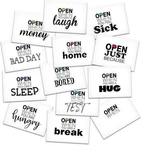 Open When Envelopes, College Care Package, Leaving Home Gift, Gift For Boyfriend, Girfriend, Families - 15 Envelopes in a pack-A001 in Saudi Arabia