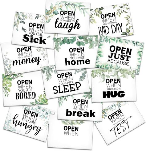Open When Envelopes, College Care Package, Leaving Home Gift, Gift For Boyfriend, Girfriend, Families - 15 Envelopes in a pack-A001 in Saudi Arabia