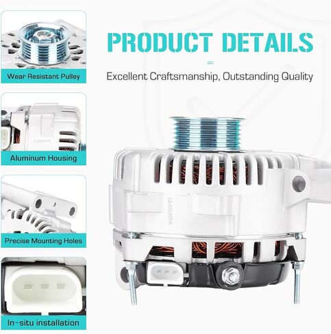Alternator Fit for Ford Escape/Mercury Mariner 3.0 3.0L 2005 2006 2007, Fit for Mazda Tribute 2005 2006, 400-14081, 6L8Z-10346-BDRM, 6L8Z-10346-KA in Saudi Arabia
