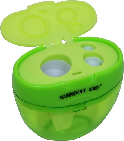 سارجنت آرت 36-1025، مبراة ذات 3 فتحات، مجموعة من القطع، ملونة، أقلام رصاص، أقلام تلوين، 12 قطعة (عبوة من قطعة واحدة) in Kuwait