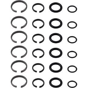 6 Sets 3/8" & 6 Sets 1/2" Impact Retaining Ring Clip Friction Rings with O-Ring, 1/2" & 3/8" Impact Wrench Socket Retaining Ring Clip for Electric/Pneumatic Type Wrench Retainer Anvil Install Tool in Kuwait