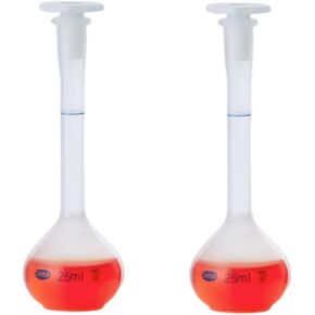 10Pcs 100mL Polypropylene Volumetric Flask Plastic Bottle with PP Stopper in Saudi Arabia