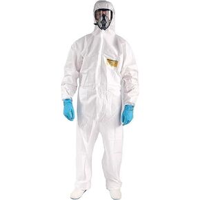 5PACK Hazmat Suit Disposable Coverall Protective Coverall PPE Hazmat Suits Painters Suit Breathable Water proof in Saudi Arabia