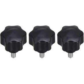مقبض المسمار التثبيط ، 47 ملم ديا البرقوق السداسي على شكل نجم نجم knob m10 × 16 مم من الذكور ، 3pcs in Saudi Arabia