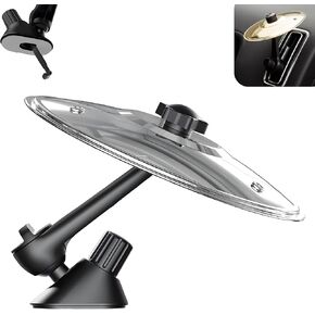 Car Cymbal Air Vent Mini Mini Crash Cymbal for Car Vent ، Funny Car Music Gadget for Drivers & Drummer ، Easy Stist on Dashboards & Vents (Gold) in Kuwait