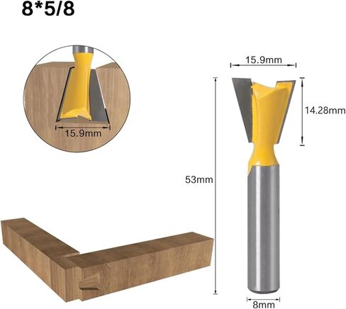 1pcs 8mm Shank Bit Milling Cutter(8X9.52) in Saudi Arabia