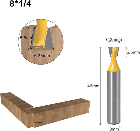 1pcs 8mm Shank Bit Milling Cutter(8X9.52) in Saudi Arabia