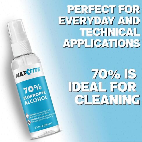 MaxTite 99.9% Isopropyl Alcohol - 2.3 fl oz Spray - Made in The USA in Kuwait