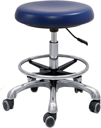 طبيب الأسنان كرسي طبي البراز 360 درجة مسند ذراع بؤر جلود براز السرج ارتفاع قابلة للتعديل براز مساعد أسنان مريح للصالون (أ) in Kuwait