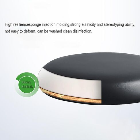 طبيب الأسنان كرسي طبي البراز 360 درجة مسند ذراع بؤر جلود براز السرج ارتفاع قابلة للتعديل براز مساعد أسنان مريح للصالون (أ) in Kuwait