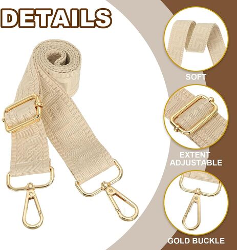 PATIKIL Purse Strap, Adjustable Crossbody Bag Straps Wide Shoulder Strap Universal Replacement Shoulder Bag Belt for Women's Handbags Canvas Satchels Bag Backpack, Orange in Saudi Arabia