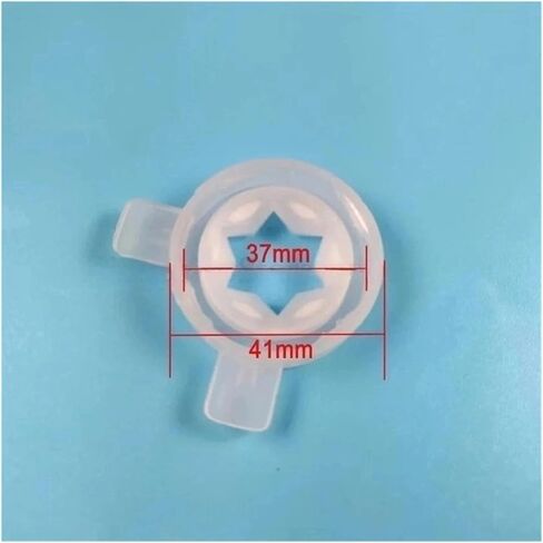 Hexagonal Star Shaped Nozzle Cover Parts for Soft ice Cream Machine, Used for ice Cream Machine Replacement, Inner Diameter 37mm, 3 Pieces in Saudi Arabia