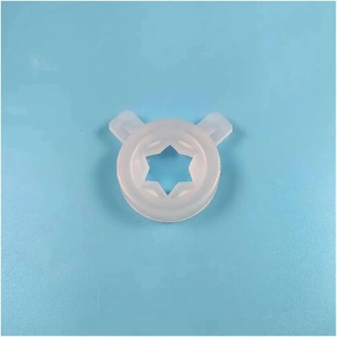 Hexagonal Star Shaped Nozzle Cover Parts for Soft ice Cream Machine, Used for ice Cream Machine Replacement, Inner Diameter 37mm, 3 Pieces in Saudi Arabia