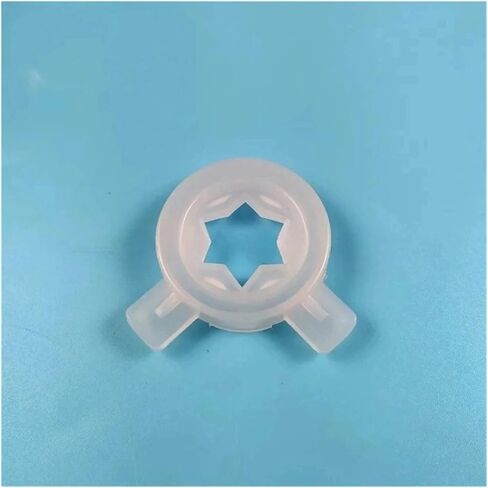 Hexagonal Star Shaped Nozzle Cover Parts for Soft ice Cream Machine, Used for ice Cream Machine Replacement, Inner Diameter 37mm, 3 Pieces in Saudi Arabia