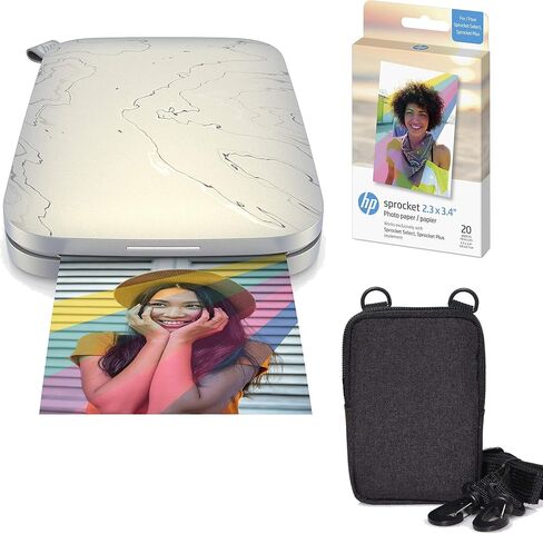 HP طابعة صور ملونة فورية محمولة من سبروكيت سيليكت لاجهزة اندرويد واي او اس (ايكليبس)، حزمة ورق زنك، 2.3 × 3.4 in Saudi Arabia