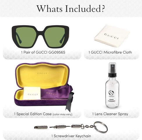 Gucci GG0956S Designer Sunglasses: Elegant Oversize Geometric Frame Eyewear with Premium eSHADES Kit - Epitome of Luxury and Style in Saudi Arabia