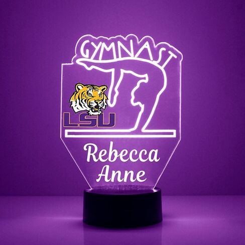 College Gymnastics LED Lamp/Night Light for Sports Fan - Personalized for Free (Texas A&M) in Saudi Arabia